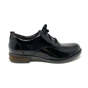 Josef Seibel Sanja 08 Women’s Black Patent Leather Lace Up Dress Shoes